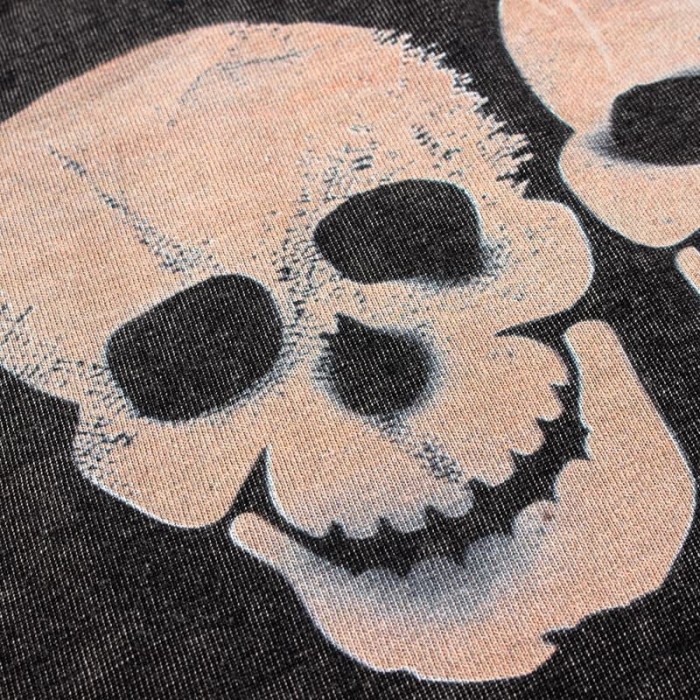 Flame Skull Print Washed Tee 28874711