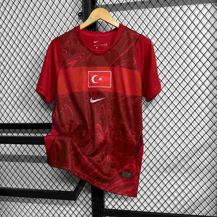 2026/2027 Turkey Red Pattern Star Moon Away Replica Jersey 29082264