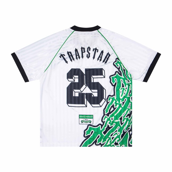 Loose Fit Trapstar Football Jersey with 25 Number & Green Abstract Print Shirt 3 colors 29069431
