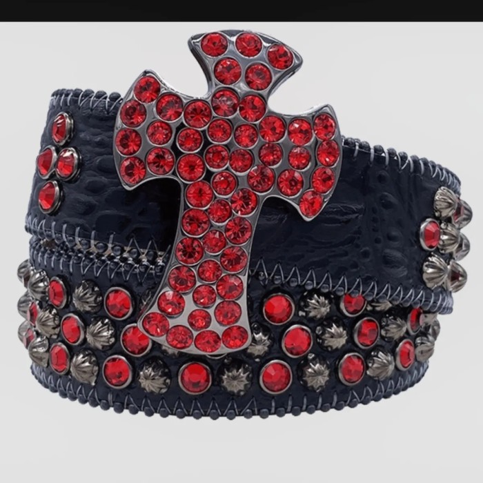 1:1 quality version 28295041 BB same style sequin Belt 6 colors