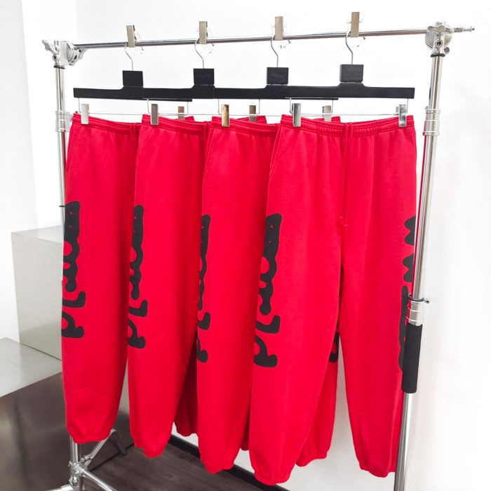 1:1 quality version Black Stars Foam Big Red Hoodie & Pants Set