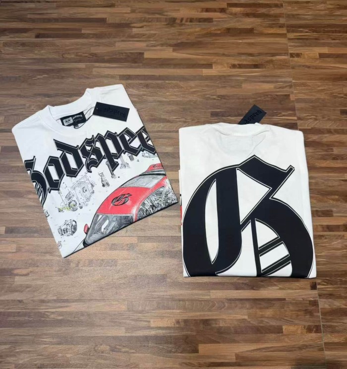 Deconstructed Racing Print Washed Tee 29098145