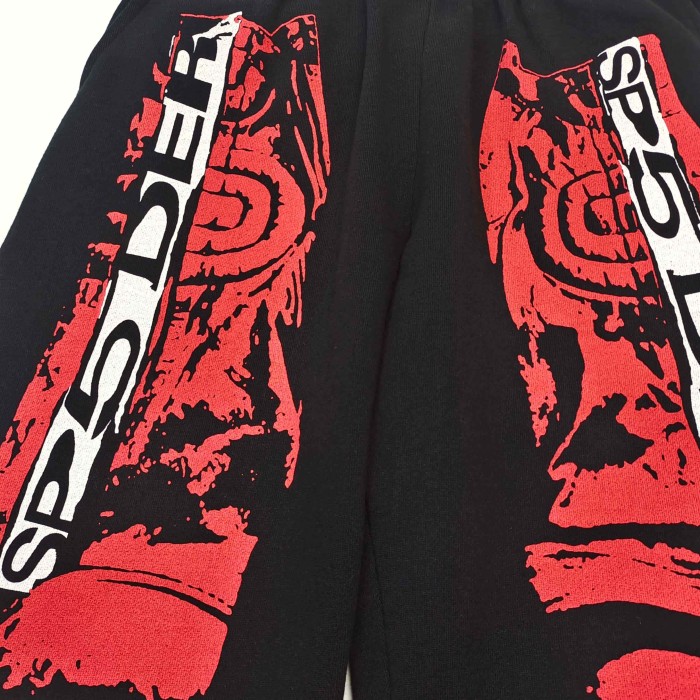 [Big & Tall for weights up to 220 lbs]1:1 quality version Red Printed Zipper  Hoodie & Pants Set 28760678