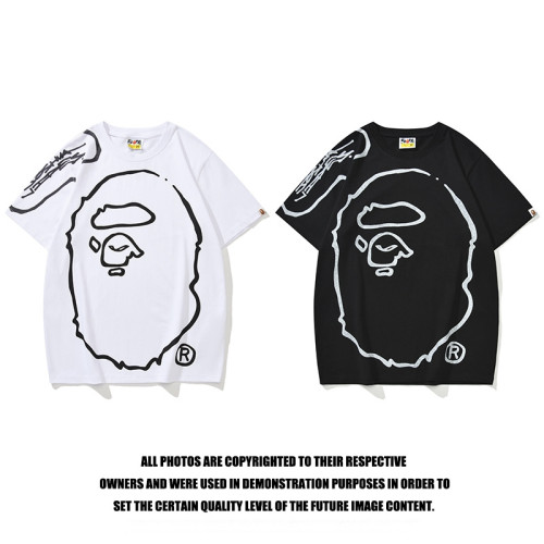 Co-branded Hand Painted Great Ape Head Graffiti tee 2 colors