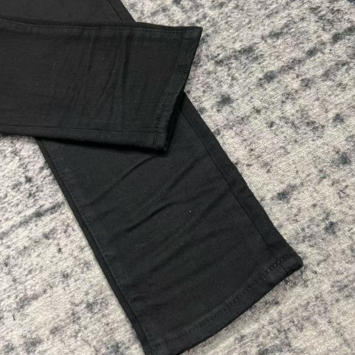 1:1 quality version Solid Black High Street Basic Slim-fit Jeans 29091967