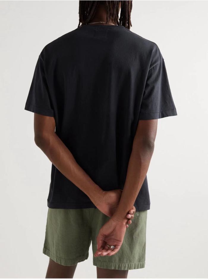 [Big & Tall for weights up to 260 lbs]1:1 quality version Pocket Mottled Letter Logo Print Tee