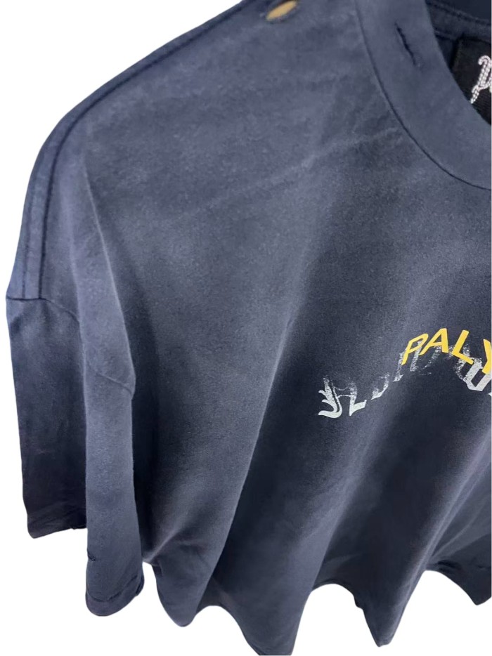 Ripped Pocket Print Washed Version Tee 3 colors 28756294