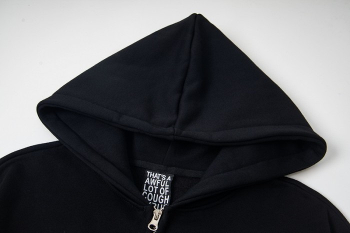 Love Cupid Print Zipper Hoodie 29035412