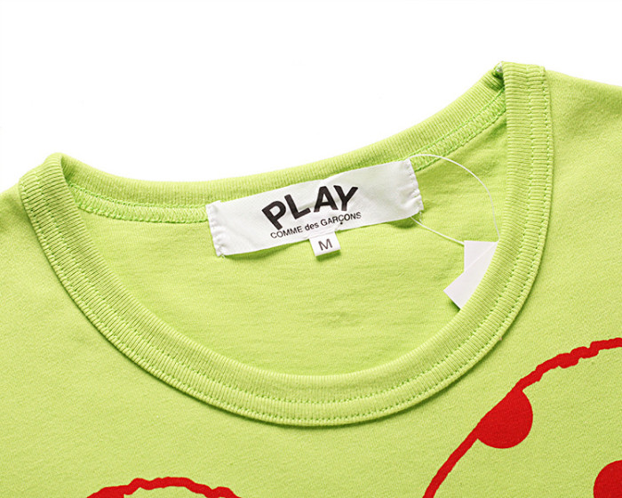 Polka dot heart print Tee 6 colors 28761224