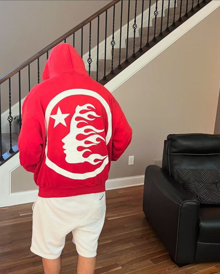 [Big & Tall for weights up to 260 lbs]1:1 quality version Classic White Letter Logo Hoodie with NFC tag