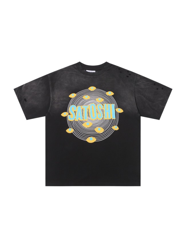 Coiled Eye Print Washed Tee 28874710
