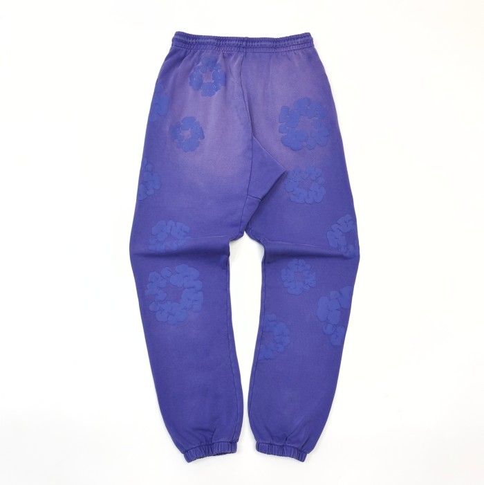 1:1 quality version 28311423 Kapok Print Washed Version Sweatpants 2 colors