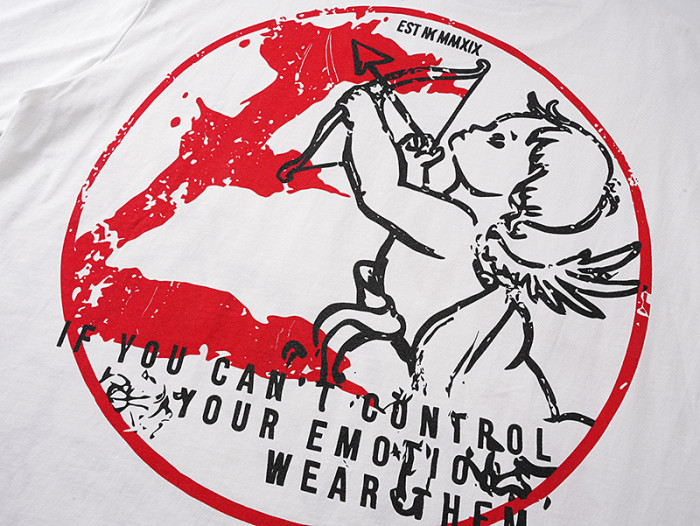 Vintage font, loose fit, dropped shoulder, short-sleeved T-shirt 3 colors 29069020