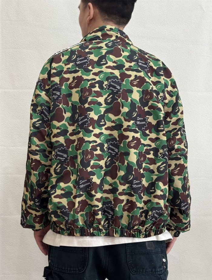 Camouflage Embroidered Jacket & Pants Set 28635665
