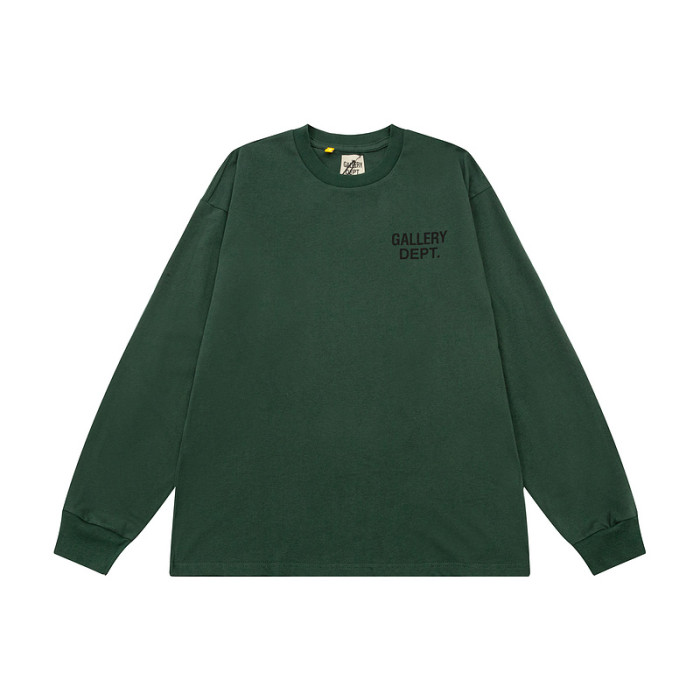 Basic front and back monogrammed long sleeve t-shirt 5 colors
