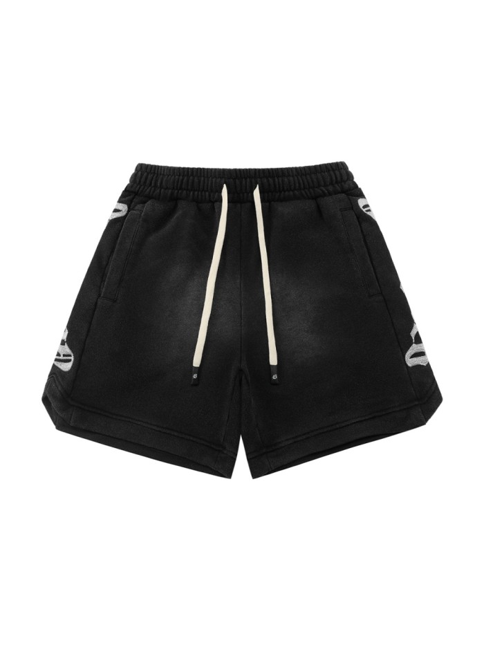 Side Knitted Logo Embroidered Shorts 4 colors 28900068