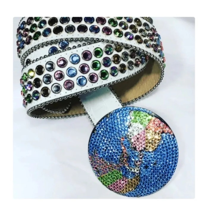 [buy more save more]1:1 quality version 28233328 rhinestone Belt 9 colors