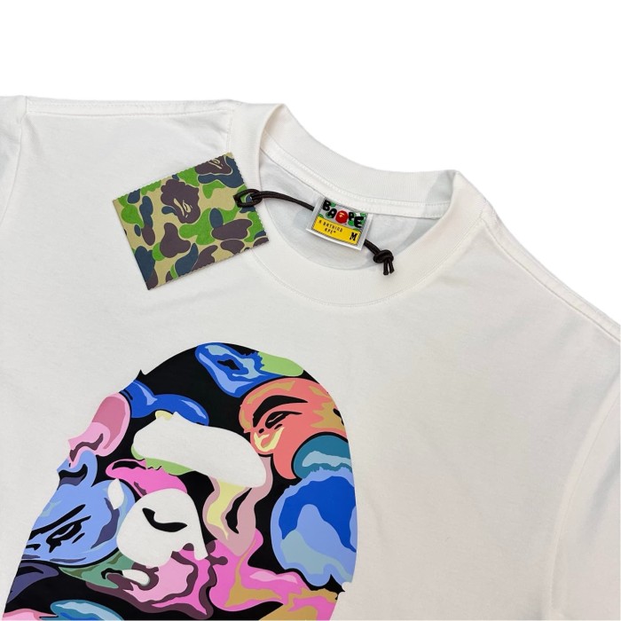 1:1 quality version Artistic Camouflage Ape Head Print Tee 2 colors 28746628
