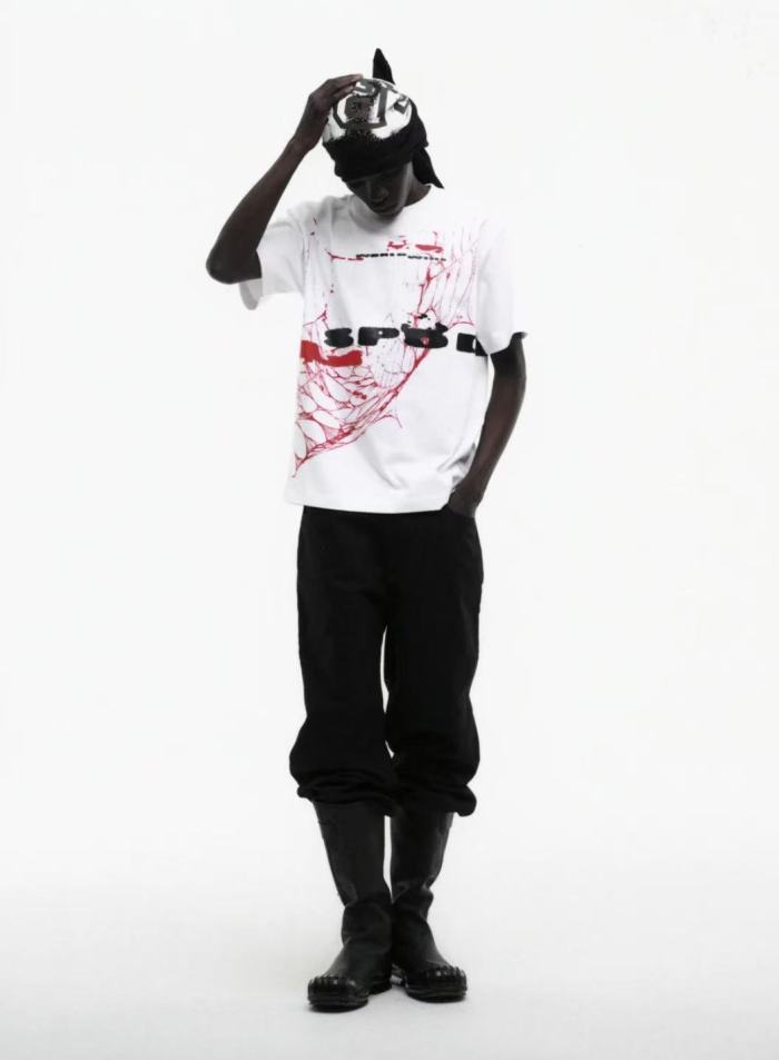 [Big & Tall for weights up to 220 lbs]1:1 quality version 28620254 Red Tree Trunk Print Tee 28620254