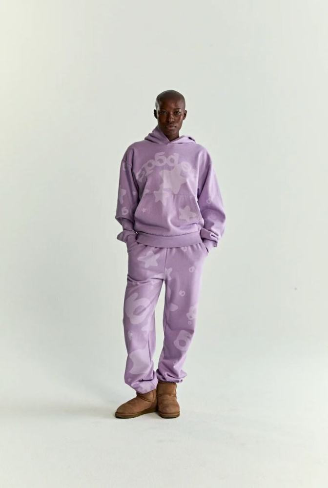 [buy more save more]1:1 quality version 28030596 Big Star Taro Purple/Blue Hoodie & Pants Set 2 colors