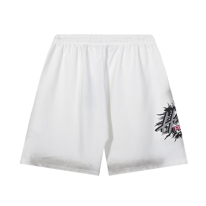 Flame Scream Portrait Print Washed Shorts 29043471