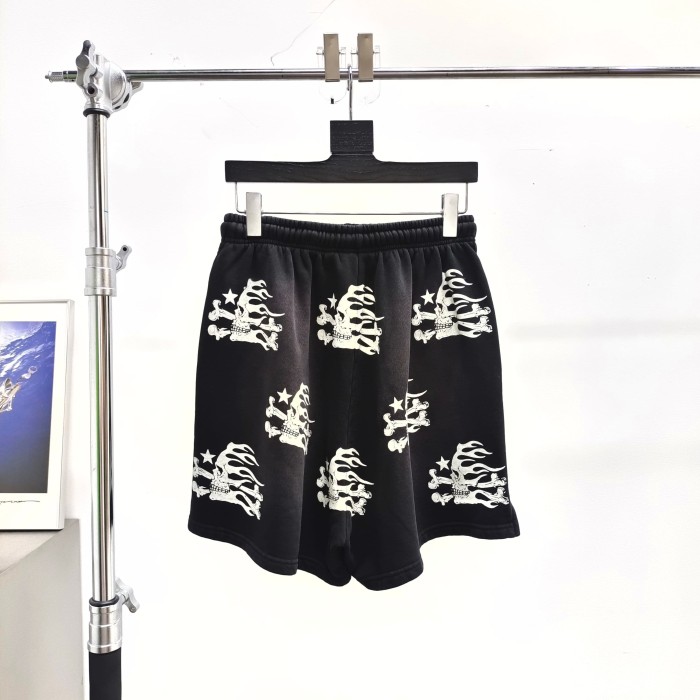 [Big & Tall for weights up to 260 lbs]1:1 quality version All-Over Skull Print Washed Shorts with NFC tag 28889901