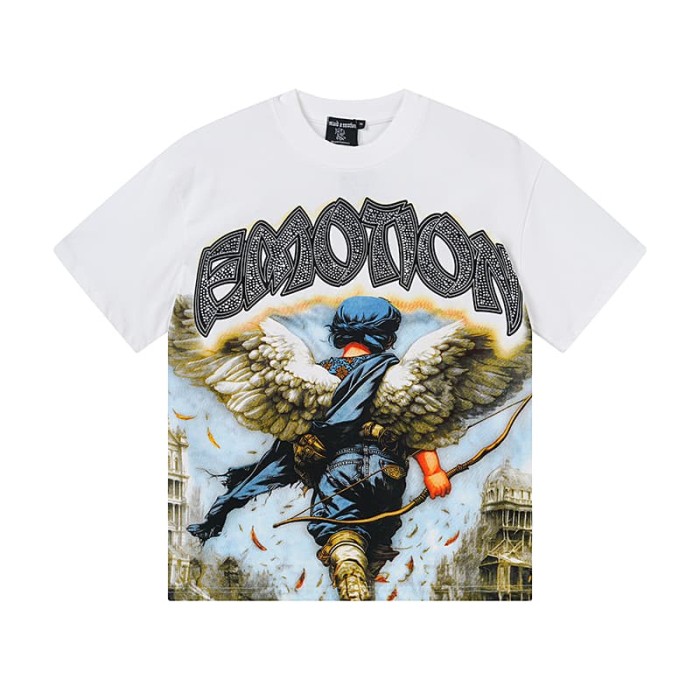 Archer Angel Back Rhinestone Print Tee 29105628