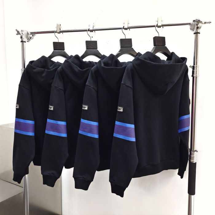[Big & Tall for weights up to 220 lbs]1:1 quality version Embroidered Motorcycle Label Zipper Hoodie 28710764