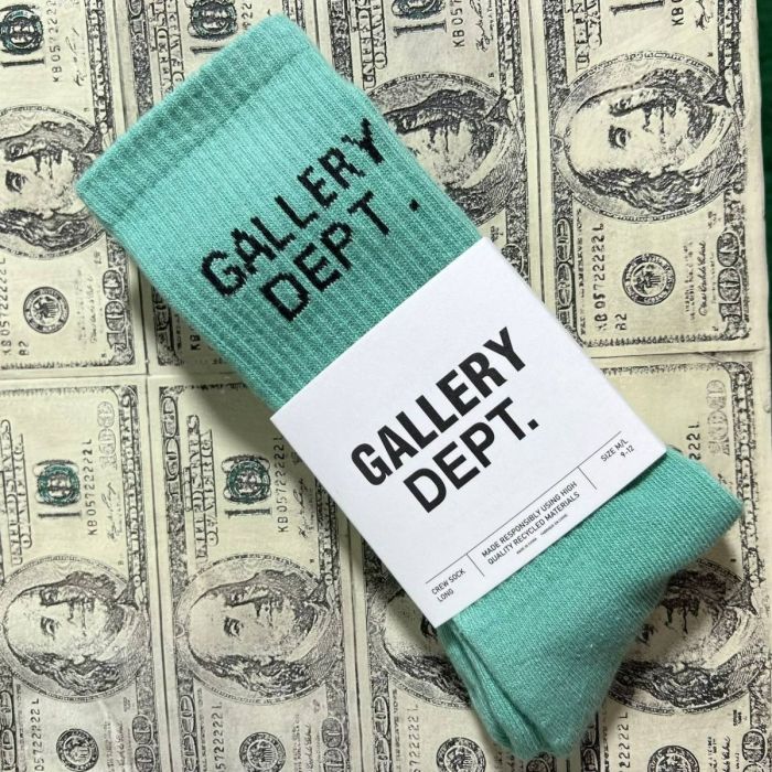 Vintage monogrammed embroidered cotton athletic socks 15 colors
