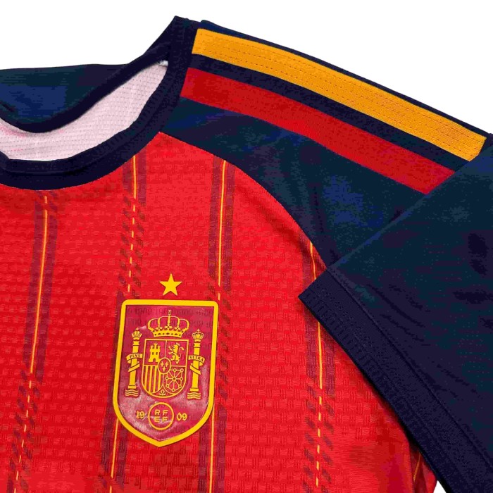 2026/2027 Red with Yellow Stripes Spain Home Jersey 2 Kind 28898435