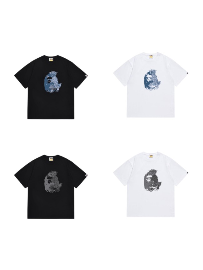 Ape Head Japanese Komainu Lion Dog Print T-Shirt 4 colors 29053887