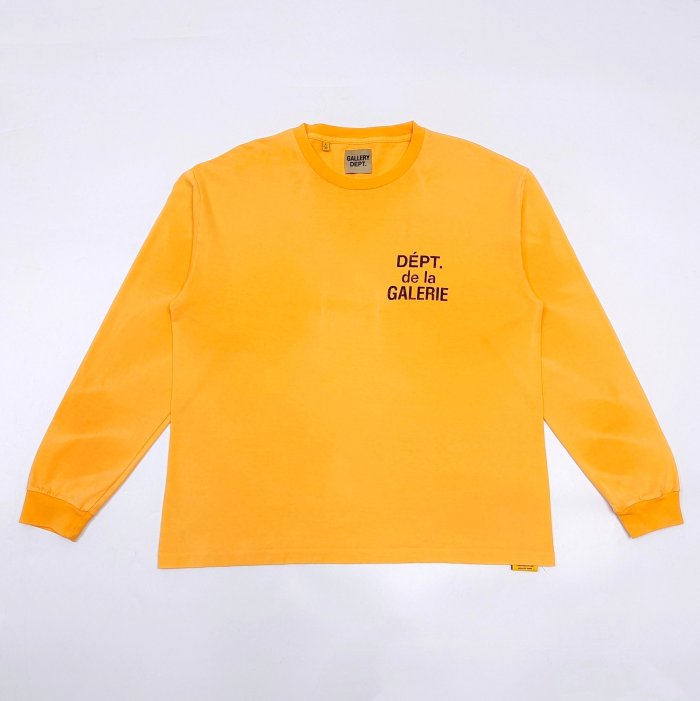 [Big & Tall for weights up to 260 lbs]1:1 quality version Orange Water Ripple Long Sleeve T-Shirt 28597868