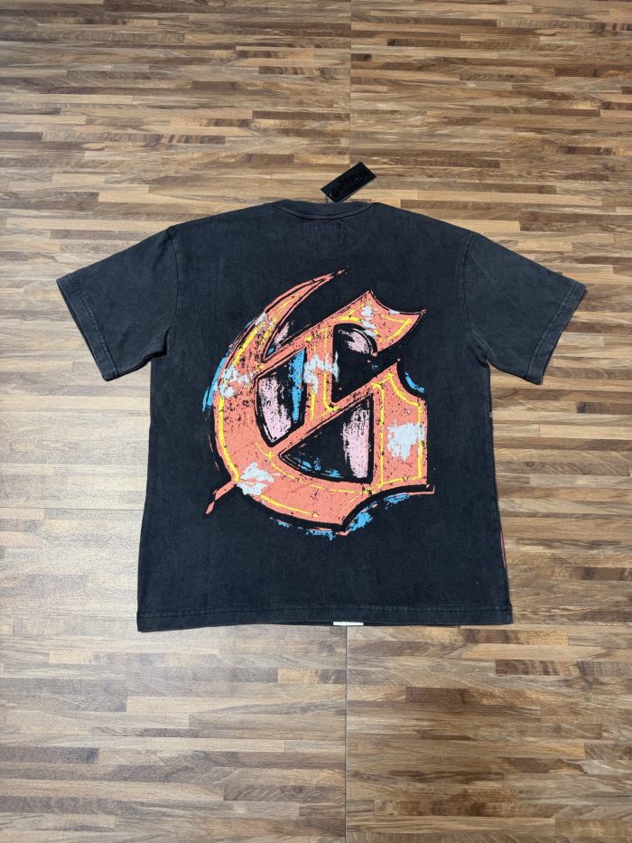 Miami Sports Car G Black Distressed Short-sleeved T-shirt 29047441