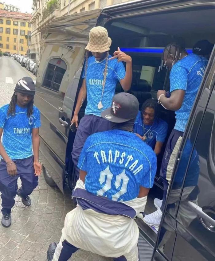 Oversized Trapstar Inspired Teal Camo Number 22 Graphic Jersey T-Shirt 6 colors 29080077