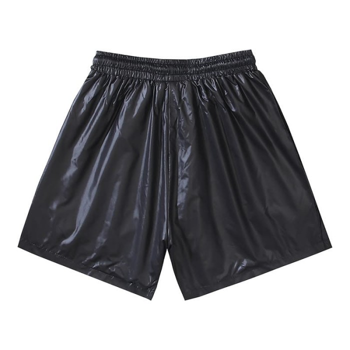 Shiny Nylon Star Logo Print Beach Shorts 29035461