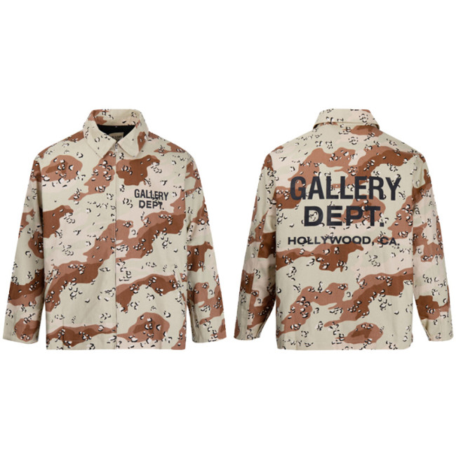 Square neck camouflage jacket