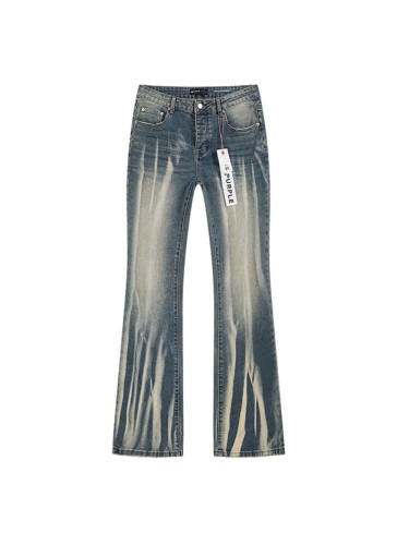 1:1 quality version Long Wavy Vintage Micro Flare Jeans 28884591