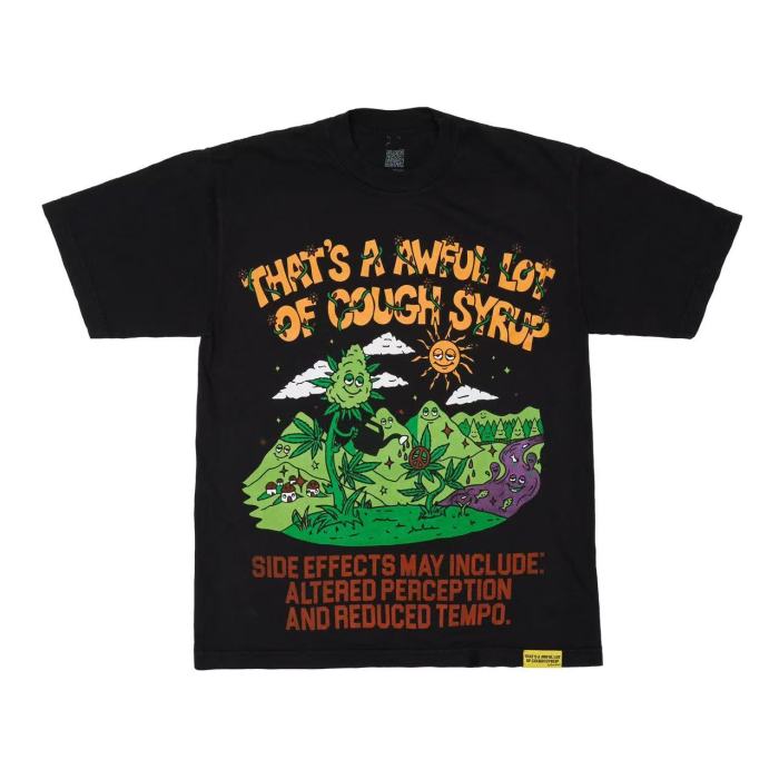 Psychedelic Sun Plant Print Tee 2 colors 29010783