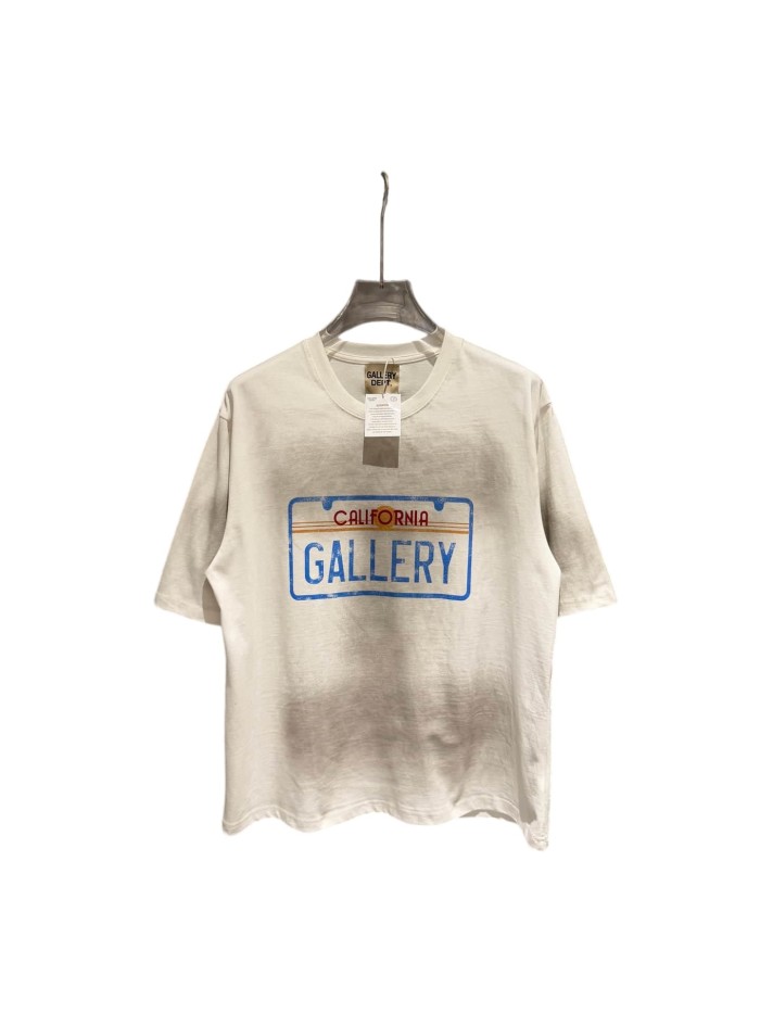 American California License Plate Print Washed Tee 29047342