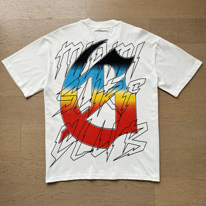 Surfing skull G-shaped logo white short-sleeved T-shirt 29044743