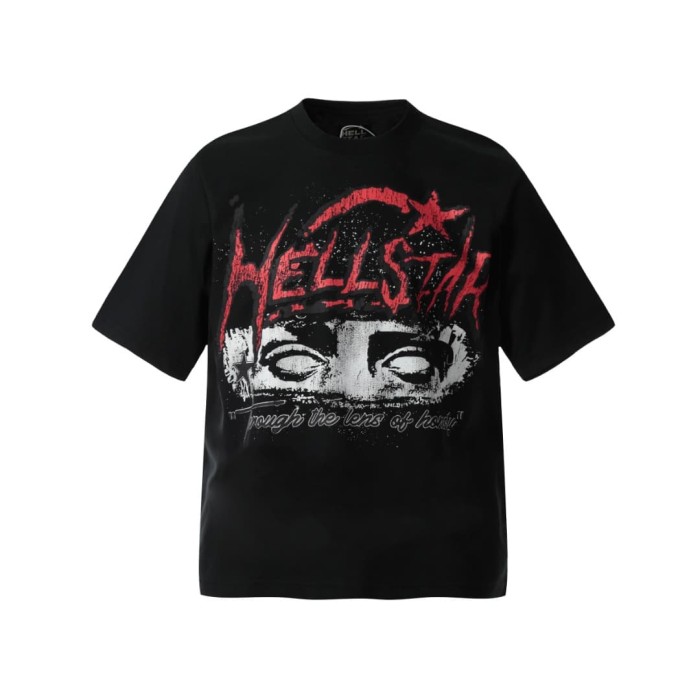 Dark All-Seeing Eye Print Washed Tee 29090165