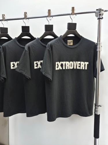 [Big & Tall for weights up to 260 lbs]1:1 quality version 28321426 Extrovert Letter Print Washed Version Tee