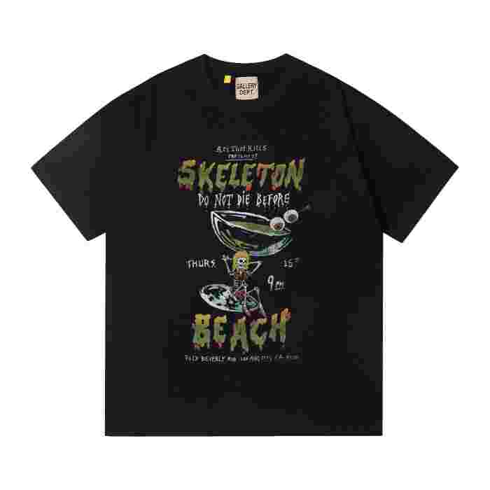 Beach Surf Skull Print Tee 2 colors 29047350