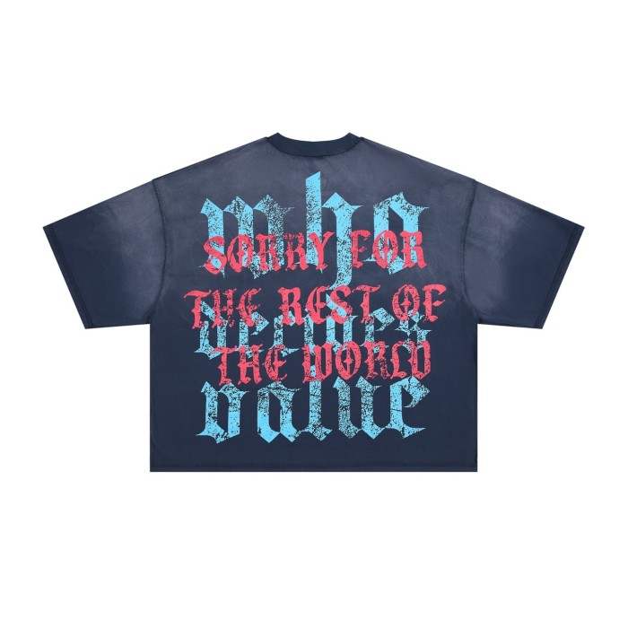 Thermal Imaging Jesus Rhinestone Print Washed Tee 29069407