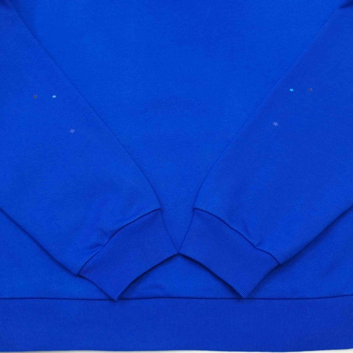 [Big & Tall for weights up to 220 lbs]1:1 quality version Rhinestone Blue Letter Royal Blue Print Hoodie & Pants Set 29045597