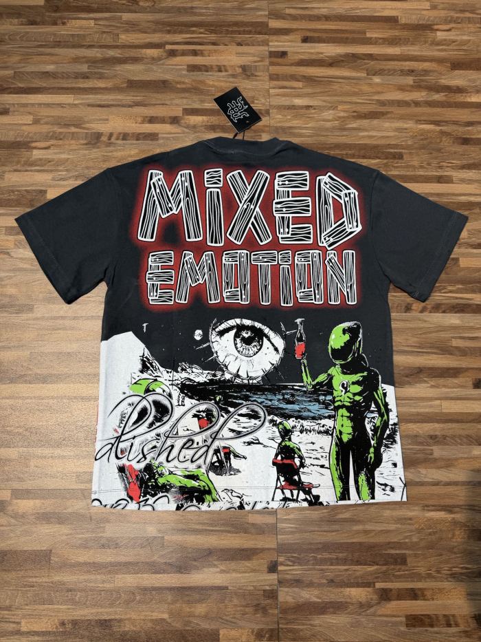 American-style sci-fi themed light luxury short-sleeved shirt 2 colors 29065659