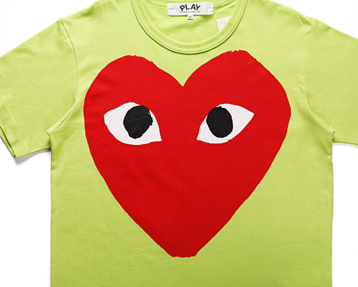 Polka dot heart print Tee 6 colors 28761224