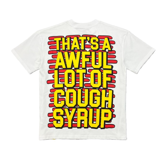 Parody Cartoon Drink Cup Print Tee 28499615