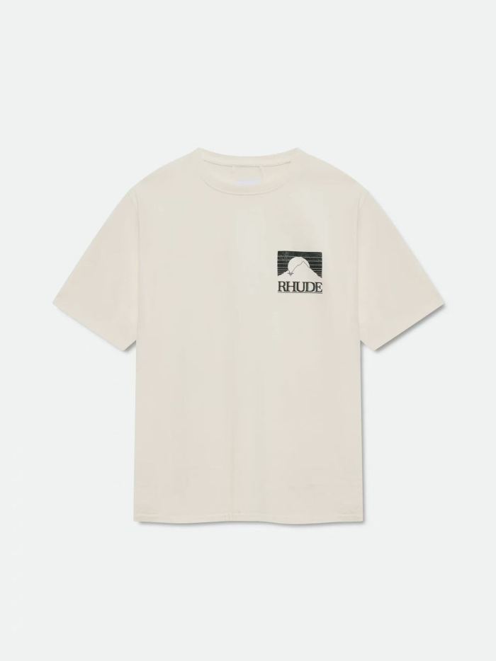 Mountain Sunrise Slogan Print Tee 2 colors 29052373