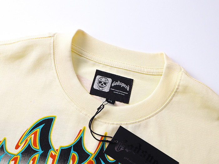 Racing Skull G Logo Beige Short-sleeved T-shirt 29046927